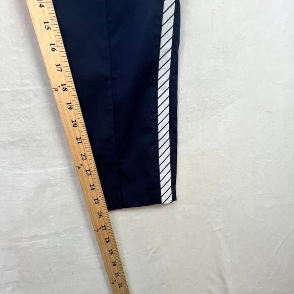 Joie Women's Brookley Stripe Trim Ankle Pants In Midnight Blue w. Pockets Size 4 - Picture 11 of 13